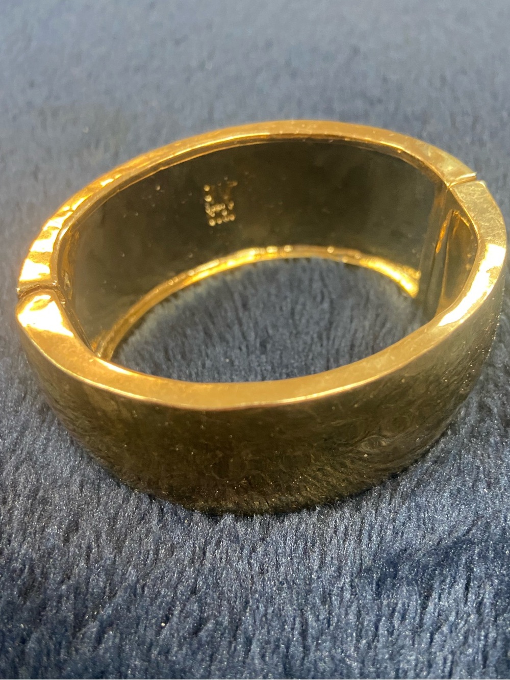 HLM Soho Polished Gold Hinge Cuff Bracelet - Women's Jewelry